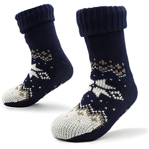 Calcetines Antideslizantes Hombre con Forro Polar Cover