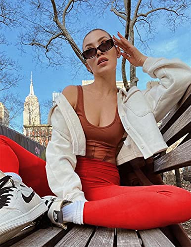 Buttery Soft Leggings For Women - High Waisted Tummy Control No See Through Workout Yoga Pants(Red,Small-Medium) #TOP1