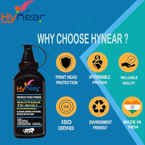 Image of TN B021 Toner Powder for Brother HL-B2000D, HL-B2080DW, DCP-B7500D, DCP-B7535DW, MFC-B7715DW Printers (Powder 4)