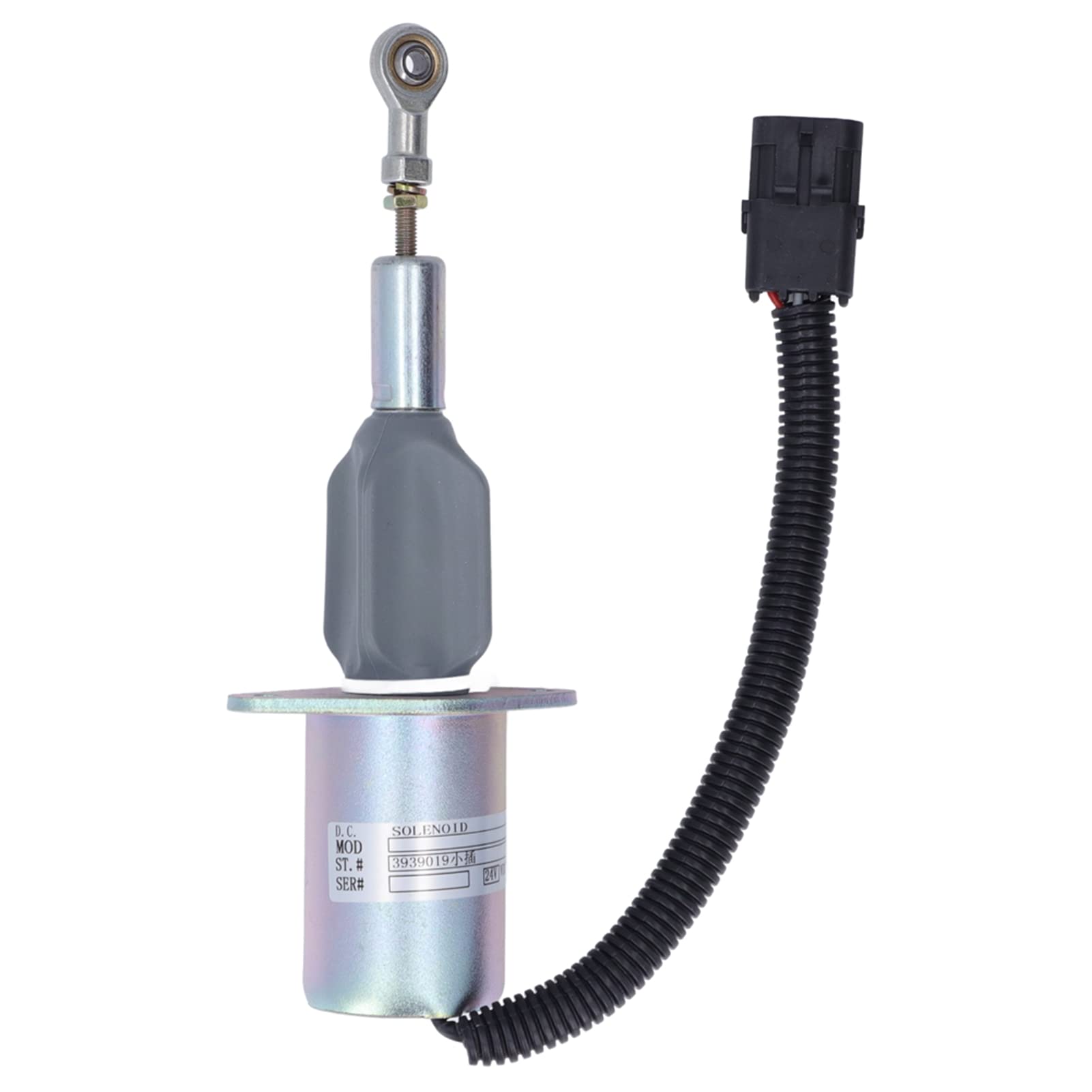 Fafeicy Zawór Elektromagnetyczny Płomienia 24V 3939019 Elektromagnes Odcinający dla S205 S220 S300 S450 Ładowarka o Sterowaniu Burtowym, z Materiałem ABS i Standardowym Rozmiarem