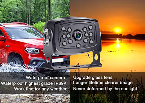 DoHonest S36 HD Digital Wireless Backup Camera with 7 Inch Monitor 2021 Newest Version High-Speed Rear View Observation System for RVs,Trucks,Trailers,5th Wheels Stable Signal IR Night Vision