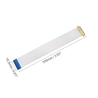 Vista 2 de uxcell Cable plano flexible, 30 pines de 0.020 in de paso de 3.937 in, FPC FFC, cable de cinta flexible para TV LCD, audio para automóvil