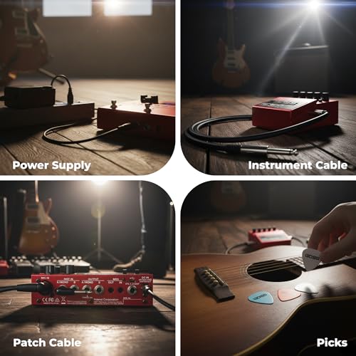 Image of Boss RC-500 Loop Station Bundle with Gearlux Power Supply, Instrument Cable, Patch Cable, and Picks | Bundle with Gearlux Power Supply, Instrument Cable, Patch Cable, and Picks