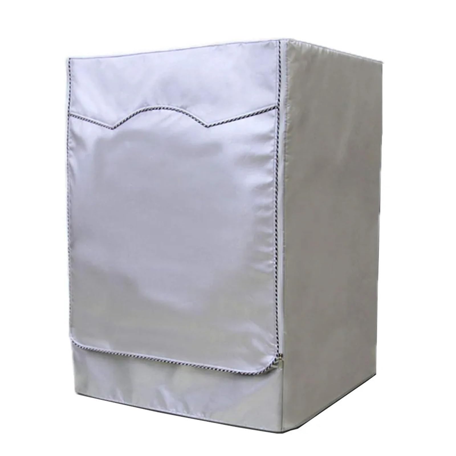Copertura for Lavatrice Protezione Solare Poliestere Impermeabile Caricamento dall'alto Copertura for asciugatrice for Lavanderia Copertura Antipolvere con Rivestimento in Argento