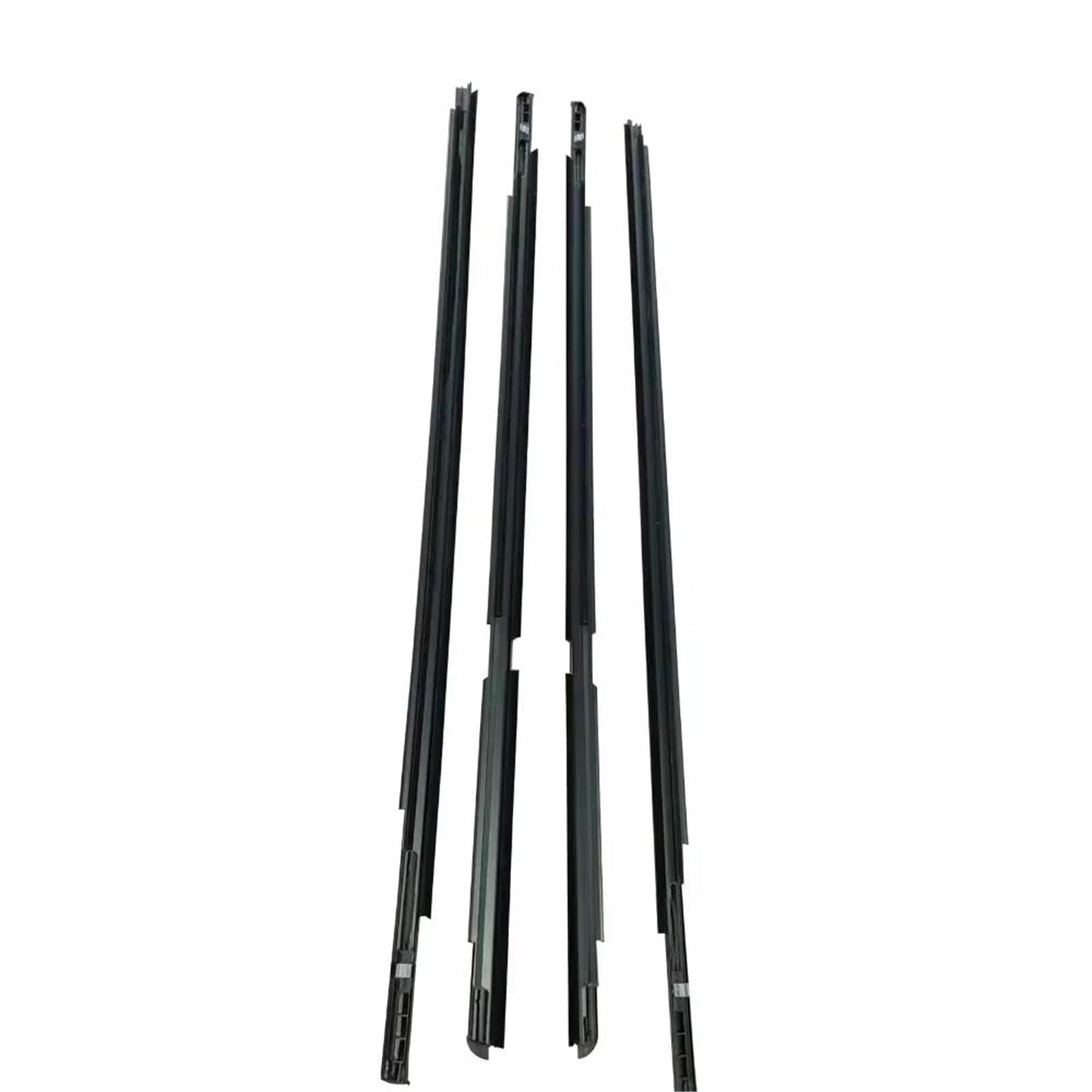 Qibbei One Color 4Pcs Window Weatherstrip For Yaris Hatchback 2006-2013 4 Doors Front Rear Outer Side Glass Rubber Sealing Strips Black