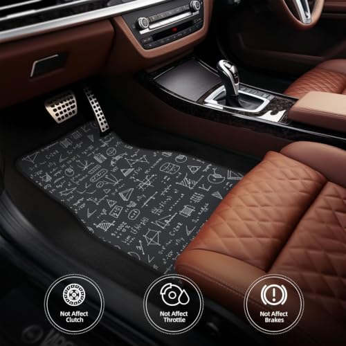 Alfombrillas de coche para profesores de matemáticas, juego de 4 piezas en neopreno 5