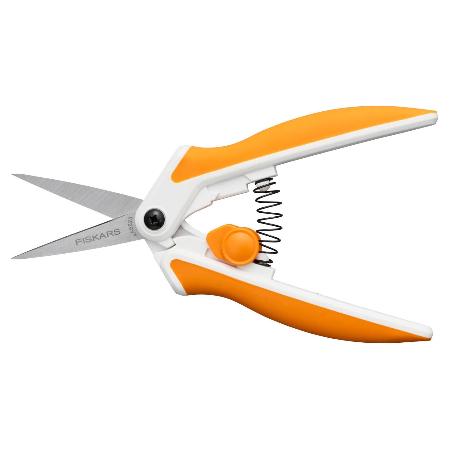 Fiskars Softgrip fabric scissors, With micro-tip, Length: 15 cm, Stainless steel blade/plastic handles, White/grey - Image 4
