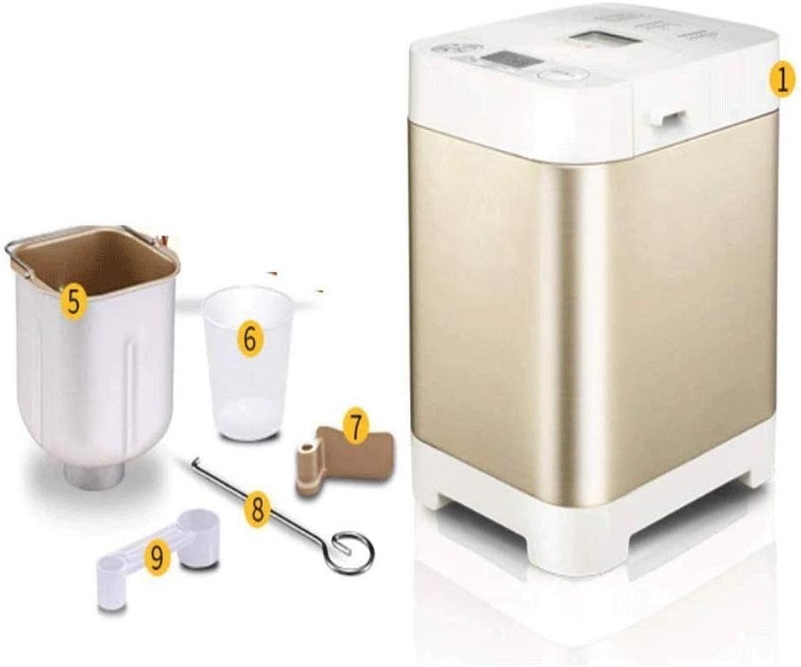 Automatic Bread Machine,Stainless Steel Toaster Makers， Multi-Use Programmable Various for Home Bakery