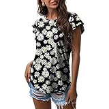 Teenager mädchen 0ne Piece Damen Sport top Langarm Yoga Reiter lustige Weihnachtspullover r&s Records Pullover uusollecy einfarbige t-Shirts elegant Shirt 3/4 arm rappelkiste(A2-Schwarz,M)