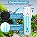 DESUMG Aquarium U-V Filter with Programmable Timer for 40–160 Gallon Fish Turtle Tanks, Internal Submersible Power Filter with Bio Sponge, Adjustable Flow & Aeration for Freshwater Saltwater