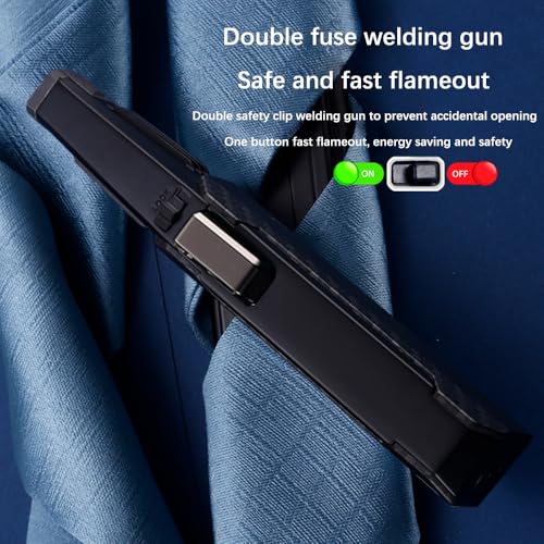 JETPRO Butan-Taschenlampe Feuerzeug Einhandbedienung Feuerzeug mit verstellbarer Strahlflamme Küche Kochfackel (Butangas nicht enthalten) (… – Ansicht 4