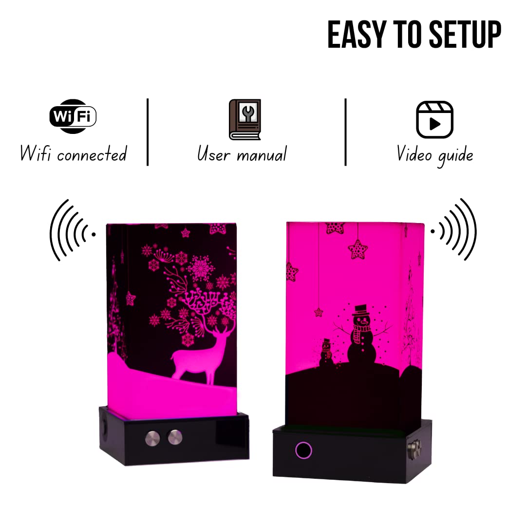 Anniversary Gifts Telepathy Friendship Lamp, Long Distance Wi-fi