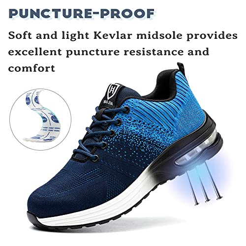 Nasogetch Veiligheidsschoenen voor dames en heren, stalen neus, werkschoenen, sportief, ademend - Image 4