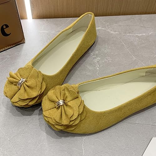 Bow Dolly Shoes Women Closed Toe Ballet Flat2