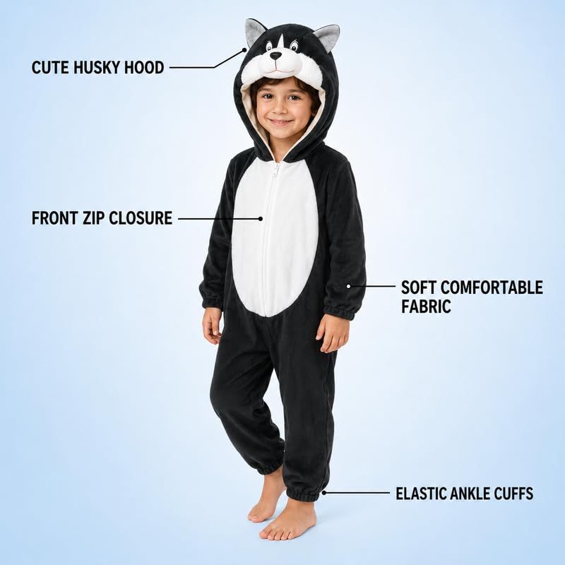 Image of Animal Costume for Kids | Plush Fancy Dress Costume for Boys & Girls |School Fancy Dress, Annual Day, Jungle Theme, Role Play, Halloween & Birthday Party