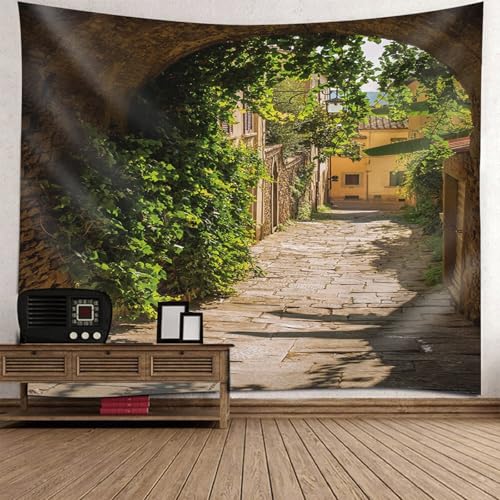 Tenture murale petites rues urbaines pour masquer un mur vide XXL
