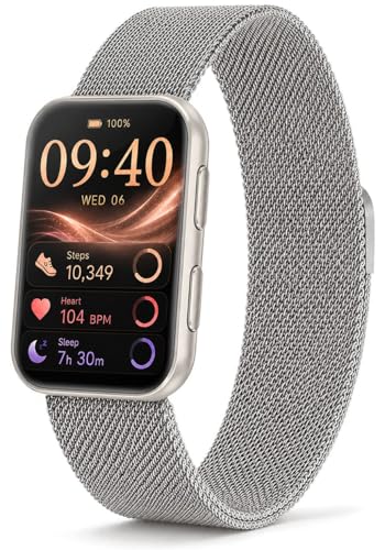 Image of MorePro Health Fitness Tracker for Women Men, 24 /7 Heart Rate Blood Pressure & Oxygen Monitoring, Sleep Tracker, 100+ Sport Modes Smart Watch, IP68 Waterproof, 2 Bands, Compatible Android iOS