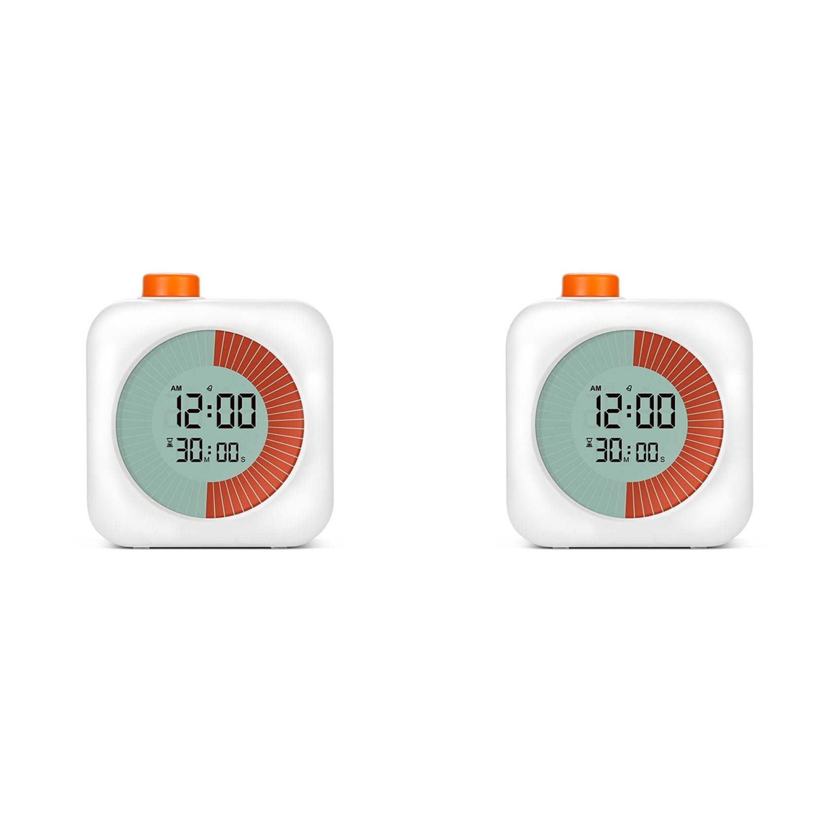 Hndhbfgrt 2X 60Minute Visual Timer,Dual Timer Clock,Classroom Timer,Countdown Timer for Timer Management Tool