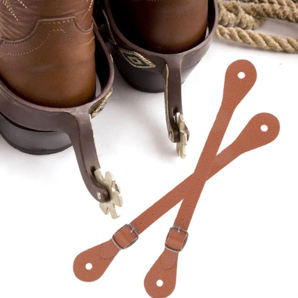 Correas para Espuelas Hrippy 1 Par Cinturón con Hebilla Ajustables para Botas Ecuestres