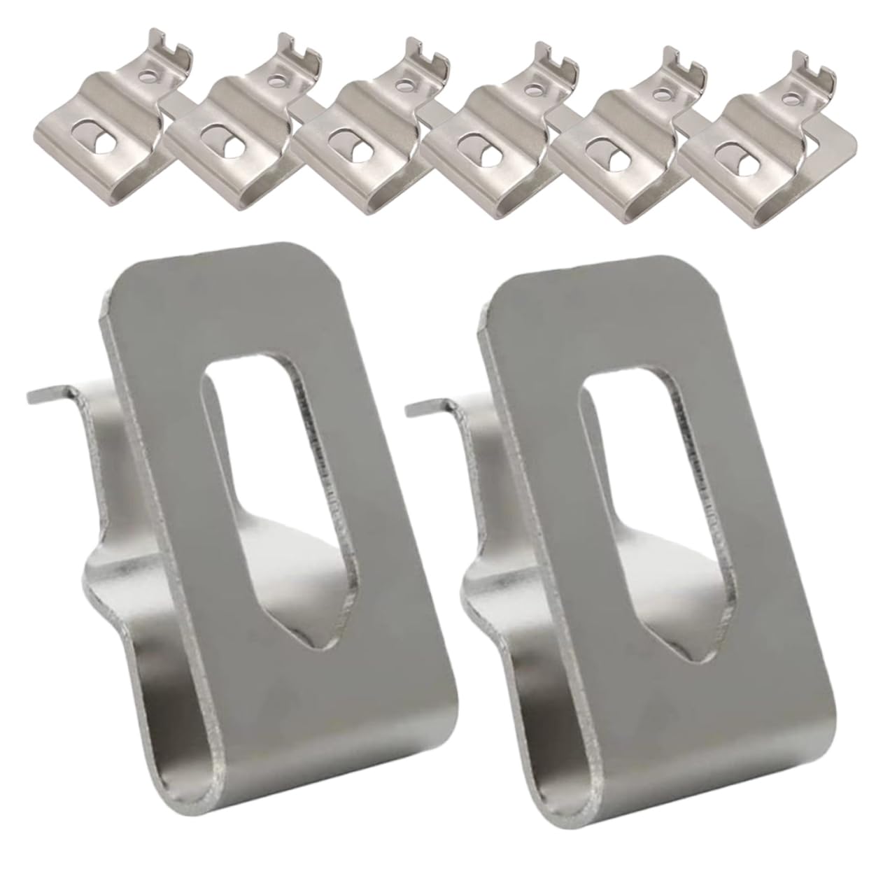NUOBESTY 5 Set Fibbia Della Vita Utensile Chiave Gancio Per Clip Da Cintura Per Utensili Elettrici Attrezzo Gancio Per Cintura Degli Attrezzi Clip Della Cintura Di Metallo Argento 8 Pezzi*5