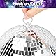 15CM Spiegelkugel,Discokugeln mit hängendem Ring,Silber DiscokugelDiscokugel Deko Aufhängen,ideal für Partys oder DJ-Lichteffekt,Weihnachtsfoto-Requisiten
