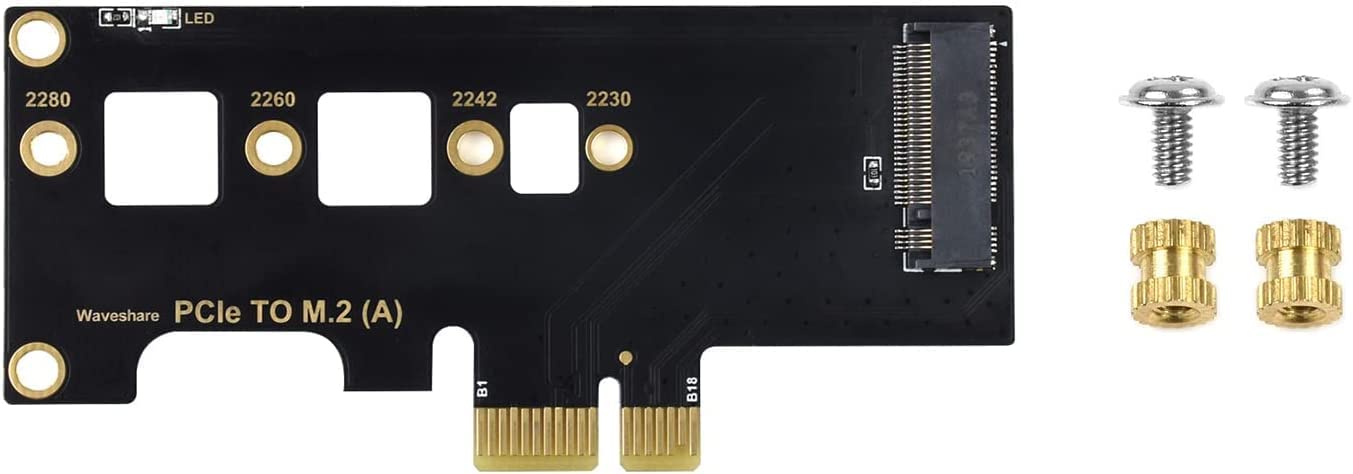 Waveshare PCIe to M.2 Adapter Supports Raspberry Pi Compute Module 4 Adapter for NVMe Protocol M.2 Faster Reading/Writing Improving Efficiency (B0BR462WD6) Amazon Price History, Amazon Price Tracker