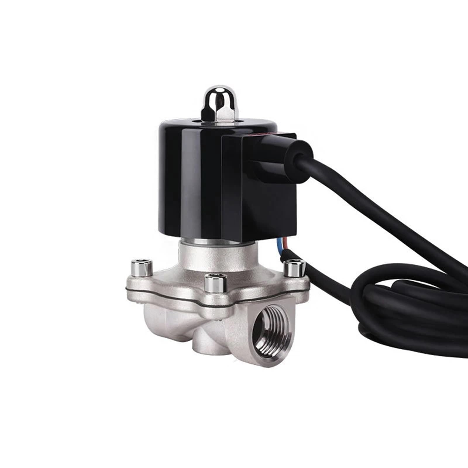 IPNDKBFL 1/2" 304 Stainless Steel Fountain Solenoid Valve 110V 24V 12V 24v Normally Closed For Underwater(BSP-12VDC-NBR-SEAL)