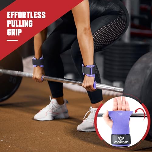 Image of Weight Lifting Wrist Strap, Double-Layer Leather for Deadlift Powerlifting