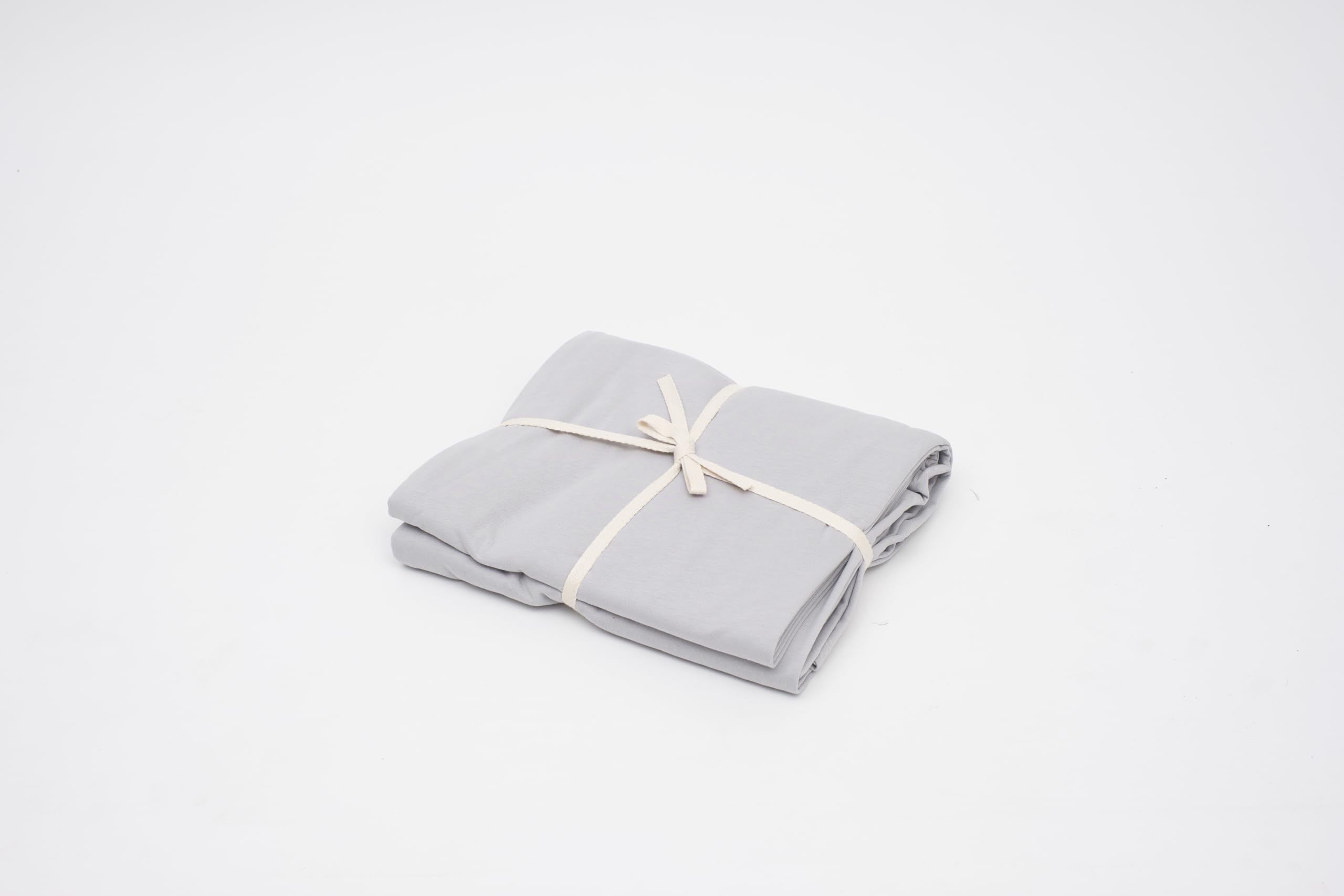 Juego de 2 fundas de almohada 100 % algodón de jersey, extrasuaves, de fácil ajuste, cómodas (tamaño estándar/Queen, 50,8 x 76,2 cm, gris)