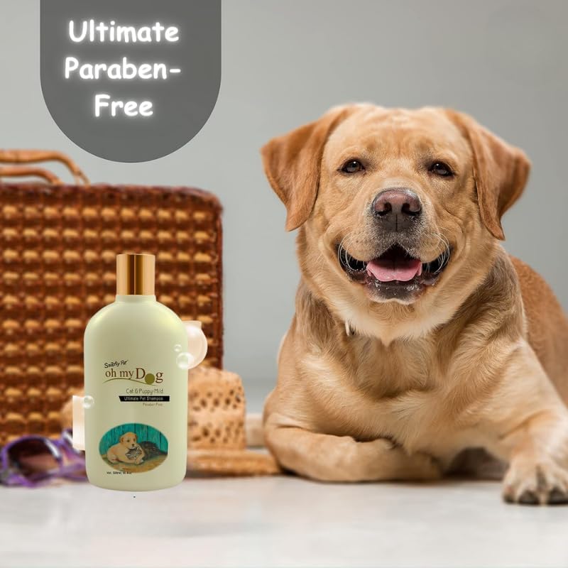 Image of Oh My Dog Smarty Pet Shampoo for Dogs & Cats - 500 ml, Paraben-Free, Suitable for Senstive Skin - Sold by Barkz and Mewz (Cat & Puppy)
