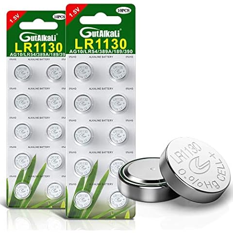 GutAlkaLi LR1130 Battery Pack of 20 Cover
