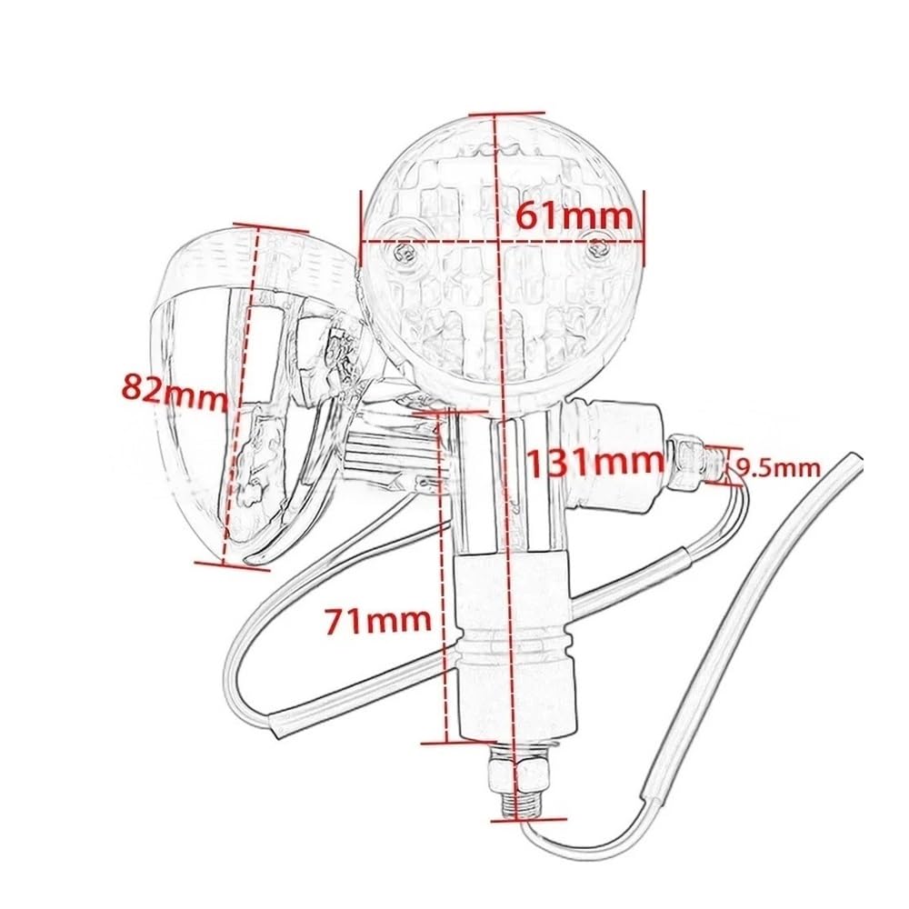 Uniwersalne kierunkowskazy LED 12 V do motocykli