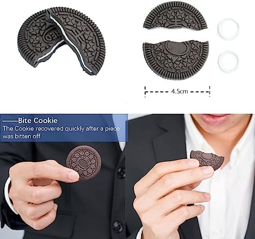 Miniatura 4 de Suministros para hacer joyas LRESJJIUJ Bite and Restore Cookies Close-up Trucos de magia de primer plano Trucos de calle mágicos mordedura Oreo