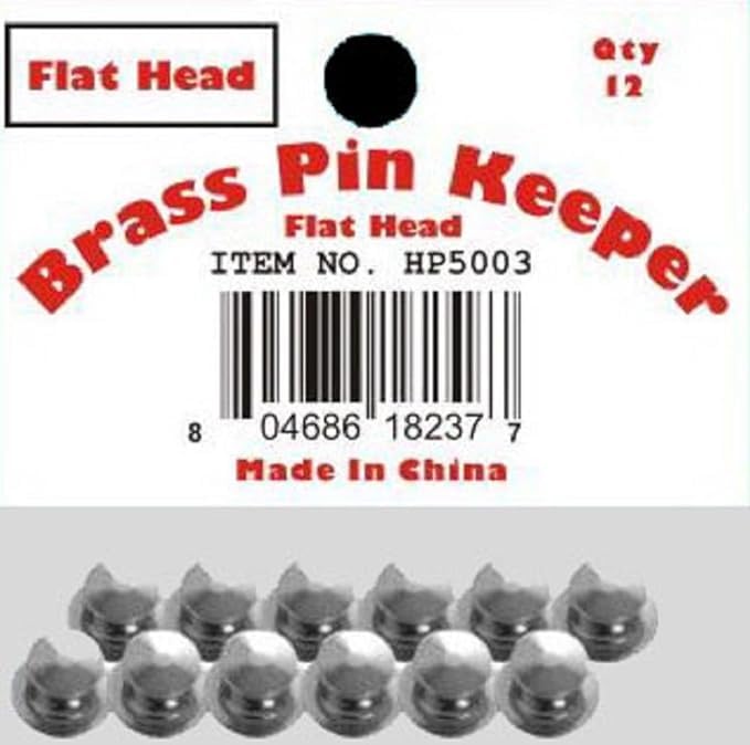 24 Pieces Pin Keepers Backs Locks Locking (Flat Head Silver)