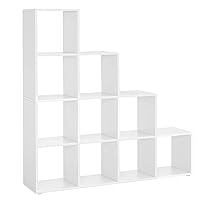 VASAGLE Libreria a 10 Cubi, Scaffale con Scomparti Aperti