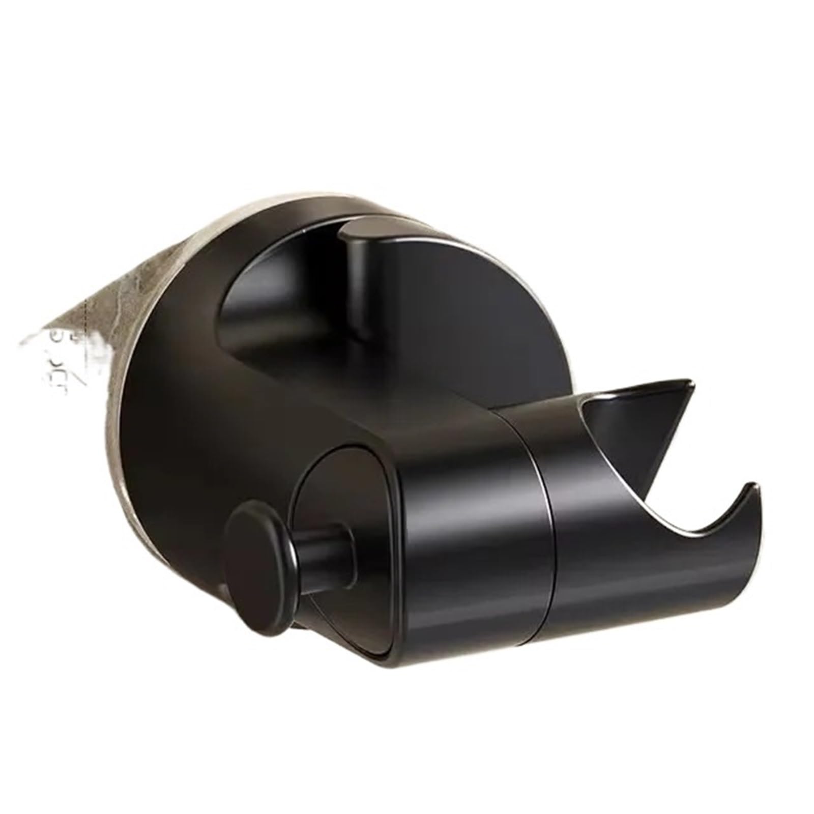 Shower Head Holder 2pc Shower Holder 360°Adjustable Self-Adhesive Head Stand Bracket, Suction Cup Bathroom Accessories(Black)