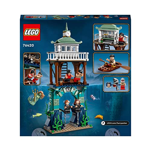 LEGO 76420 Harry Potter Le Tournoi des Trois Sorciers : Le Lac Noir, Jouet avec Maquette de Bateau et 5 Minifigurines, Construction pour Enfants, Garçons & Filles