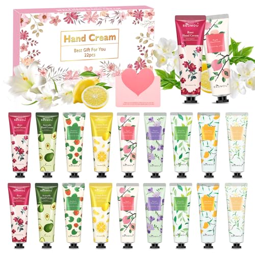 20 Crema de manos,Set de Regalo de Crema de Manos,crema hidratante para manos,Crema de manos reparadora,Humectante de Manos y pies,Navidad regalos,Adecuado para regalar a familiares y amigos