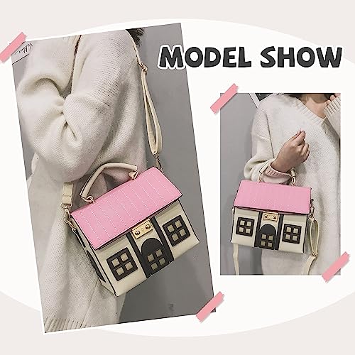 Bolso Tote con forma de casa para mujer miniatura 6
