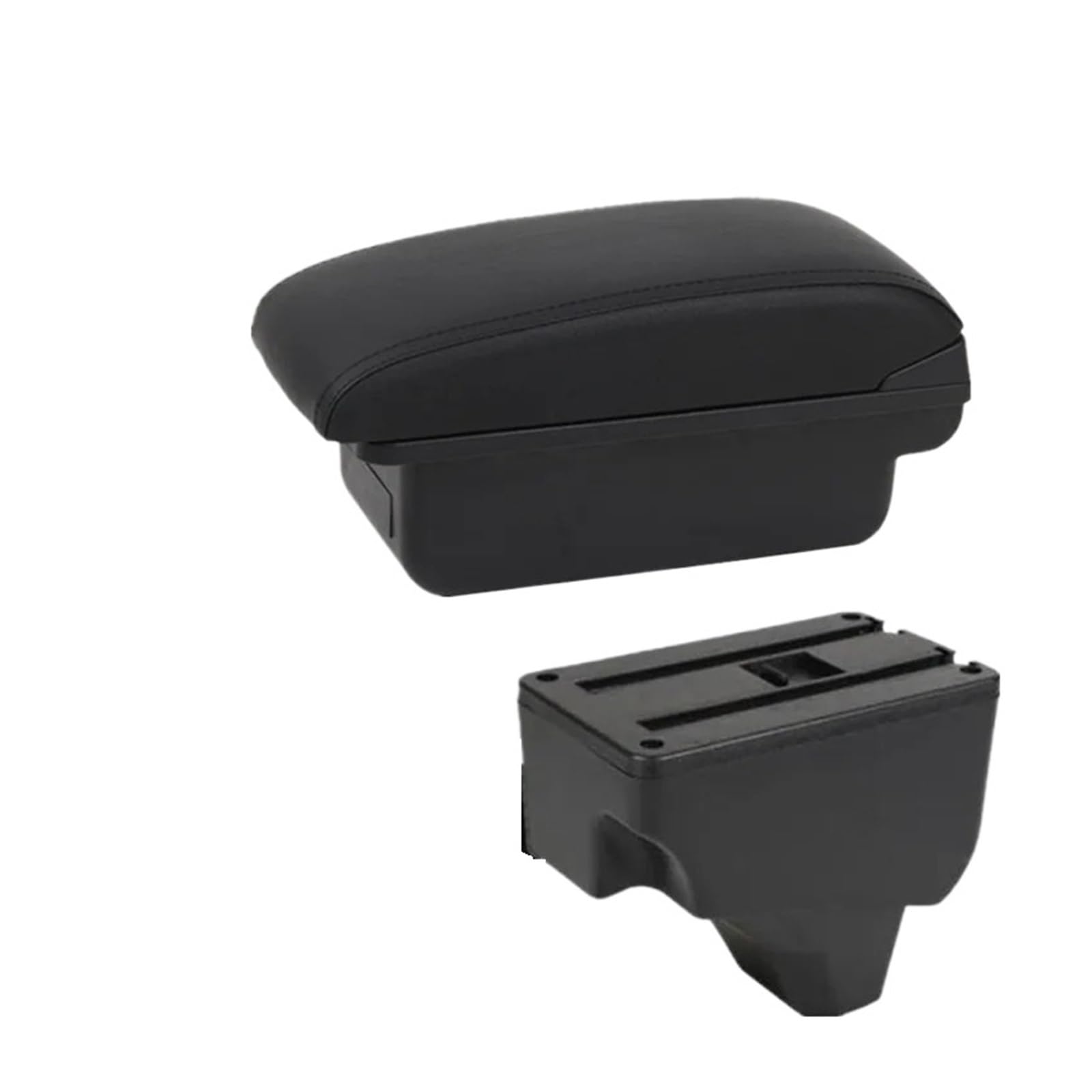 Braccioli per Peugeot 2008 208 2019-2024 2023 2022 2021 2020 Bracciolo Auto Scatola Portaoggetti Parti Retrofit Dedicate Accessori Interni Poggiabraccio(A 1 Black Line No USB)