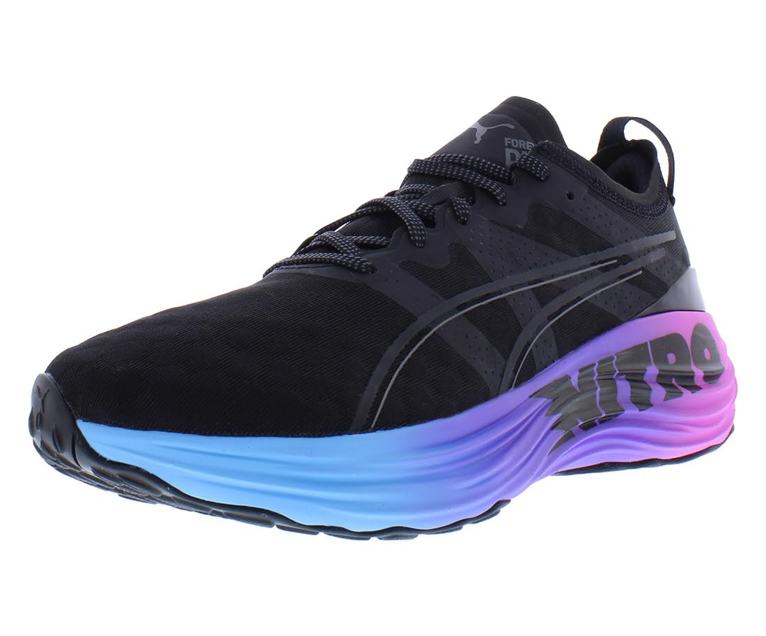 PUMA Mens Foreverrun Nitro Futrograde Running Sneakers Shoes - Black