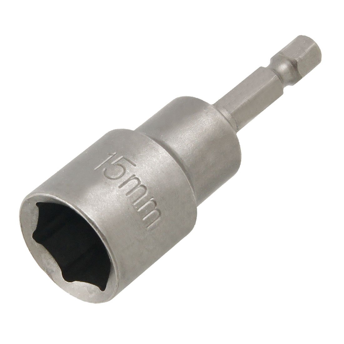 Uxcell Gray Sourcing Map Power Hex Drill Bit Wobble Extensions Socket Adapters, 15Mm Non-Magnetic