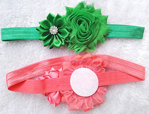 Qandsweet Baby Girl Headbands With Polygonal Flower Inlay Rhinestone For Photography (16 Pack) #TOP2