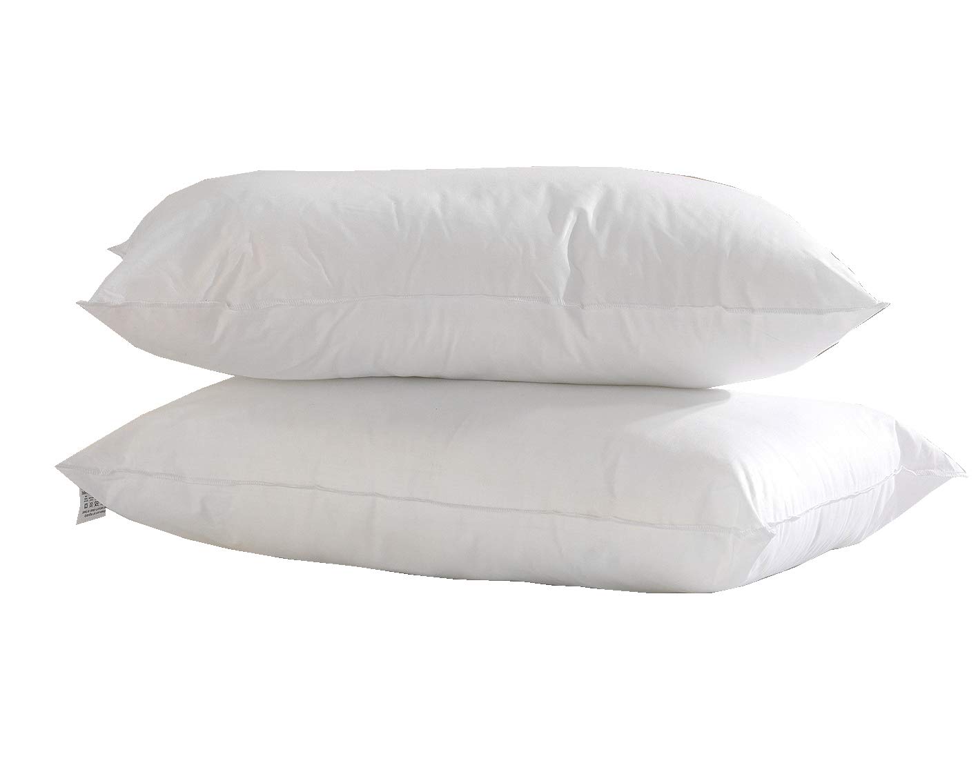 Lancashire Textiles White Limited Manufacturers Of Quilts, Pillows And Homewares | Hypoallergenic Filling Pure Comfort Medium Support Cotton Blend Pillow Pair (White)