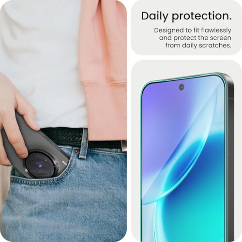 Image of FIRST MART Tempered Glass Camera Lens for Vivo X300 With Installation Kit | Militry-Grade Gorilla Screen Guard & Black Metal Camera Rings Lens Protector | Edge to Edge Coverage | Black