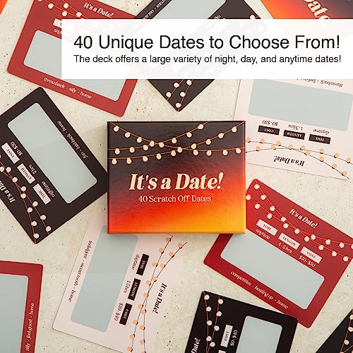 It's a Date!, 40 Fun and Romantic Scratch Off Date Night Ideas for Him, Her, Girlfriend, Boyfriend, Wife, Husband & Couples, for Men for Women - Image 3
