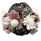 髪飾り 成人式 前撮り ダリア ローズ アジサイ ループリボン 卒業式 入学式 カスミ草 網 ゴールドフラワー 水引 和玉 金箔シート フェザーグラス ドライフラワー プリザーブドフラワー 振袖 袴 ウェディング ホワイト ゴールド　ブラック レッド ピンク 結婚式 白無垢 和装 ハナミズキ ベリー ラグラス ヘアアレンジ A2510001903