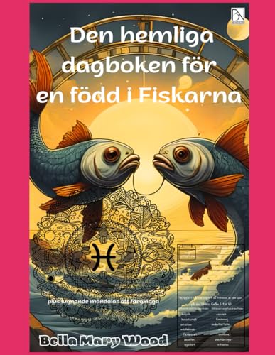 Den hemliga dagboken för en född i Fiskarna plus lugnande mandalas att färglägga: fiskarna zodiak gåvor