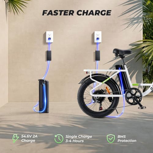 isinwheel U7 E Bike for Adults Electric Bike with Dual Cargo