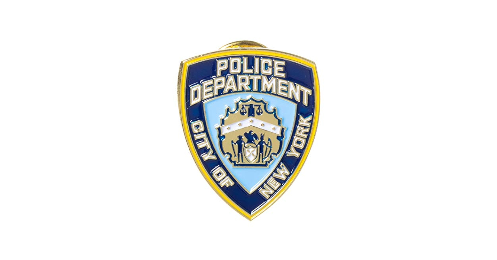 Amazon.com: 紐約市警察局NYPD 紀念品翻領別針, 金屬, 無寶石
